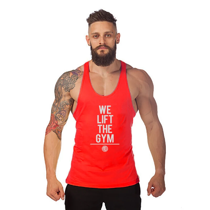 Мужская спортивная одежда для фитнеса бодибилдинг Стрингер топы на бретельках