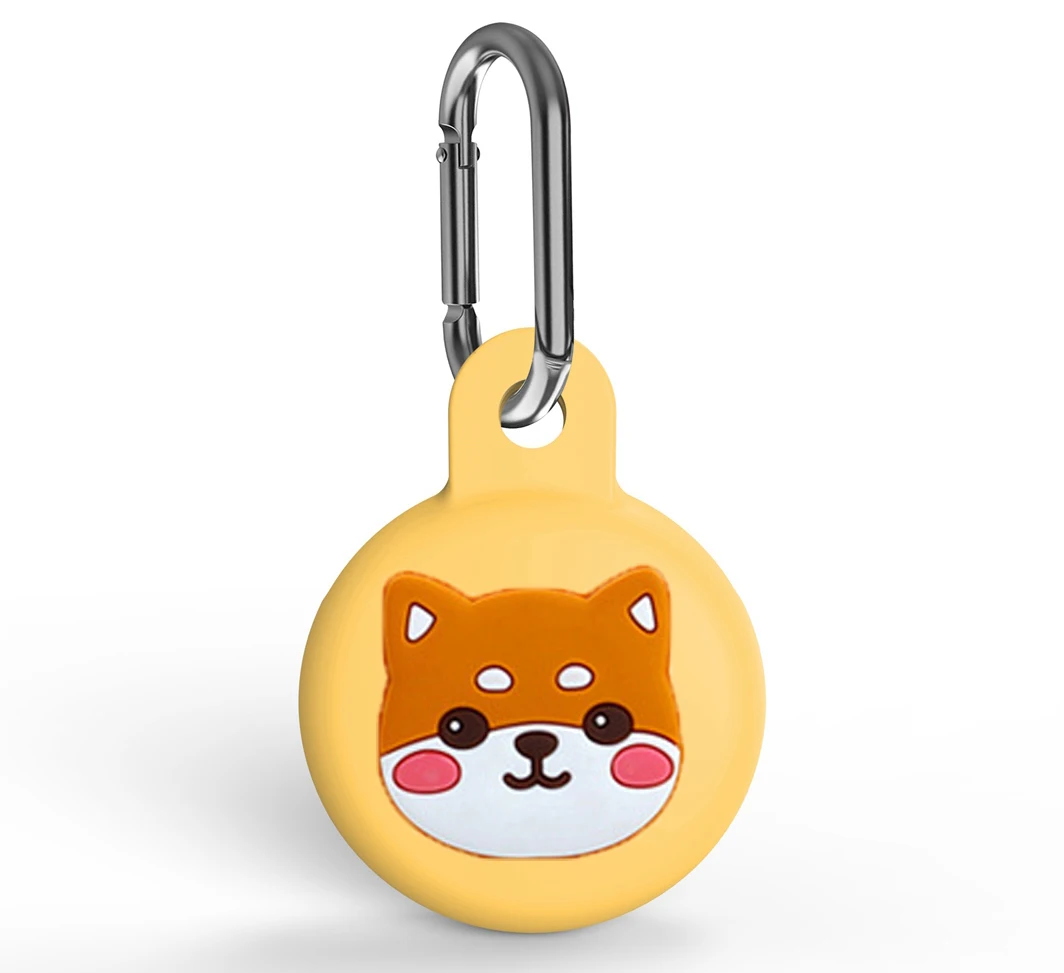 

For AirTags Protection Cover funny dog cartoon silicone Anti-lost Protective case cute For Air Tags Locator Tracker Cover