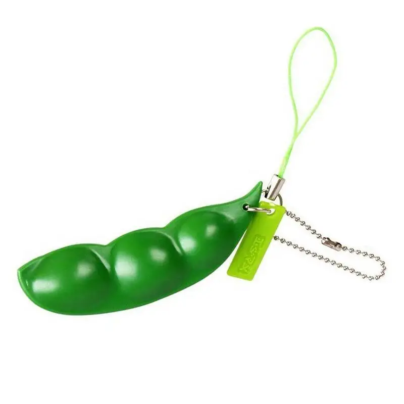 

Edamame Squeezing Music Pressure Relief Charm Small Toy Brand New High Quality Green About 10 Grams Unisex 2021 Hot Sale