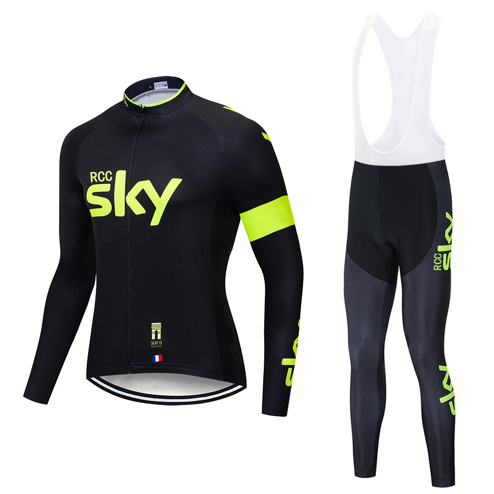 

2021 RCC SKY с длинным рукавом, комплект велосипедной одежды, комбинезон ropa ciclismo, велосипедная одежда, горный велосипед, длинный рукав, Джерси, му...