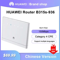 unlocked huawei b315s 936 lte router 4g cpe 150mbps modem 4g wifi sim card rj11 port wireless mobile hotspot high speed router
