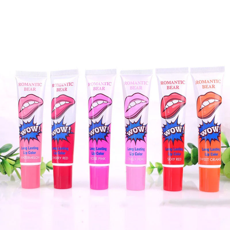 

Makeup 6 Colors Peel Off Liquid Lipstick Waterproof Long Lasting Lip Gloss Mask Moisturizer Makeup Tear Pull Lip Lint Cosmetics