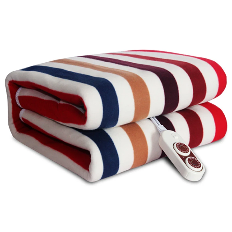 Безопасность плюшевое электрическое одеяло двойной кровати Термостат