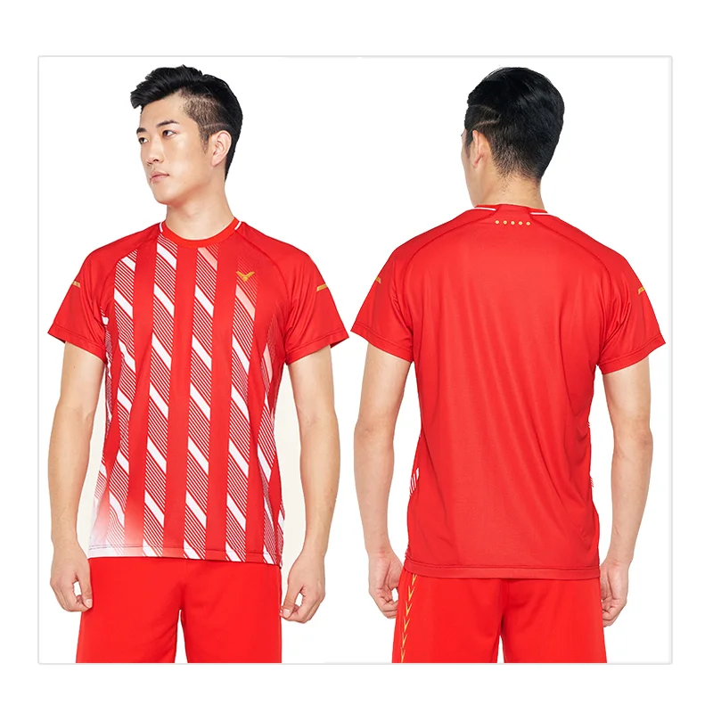 New Badminton Uniform T-shirt Short-sleeved Sports Short Danish Contest Style Quick-drying Breathable Sweatshirt -40 | Спорт и