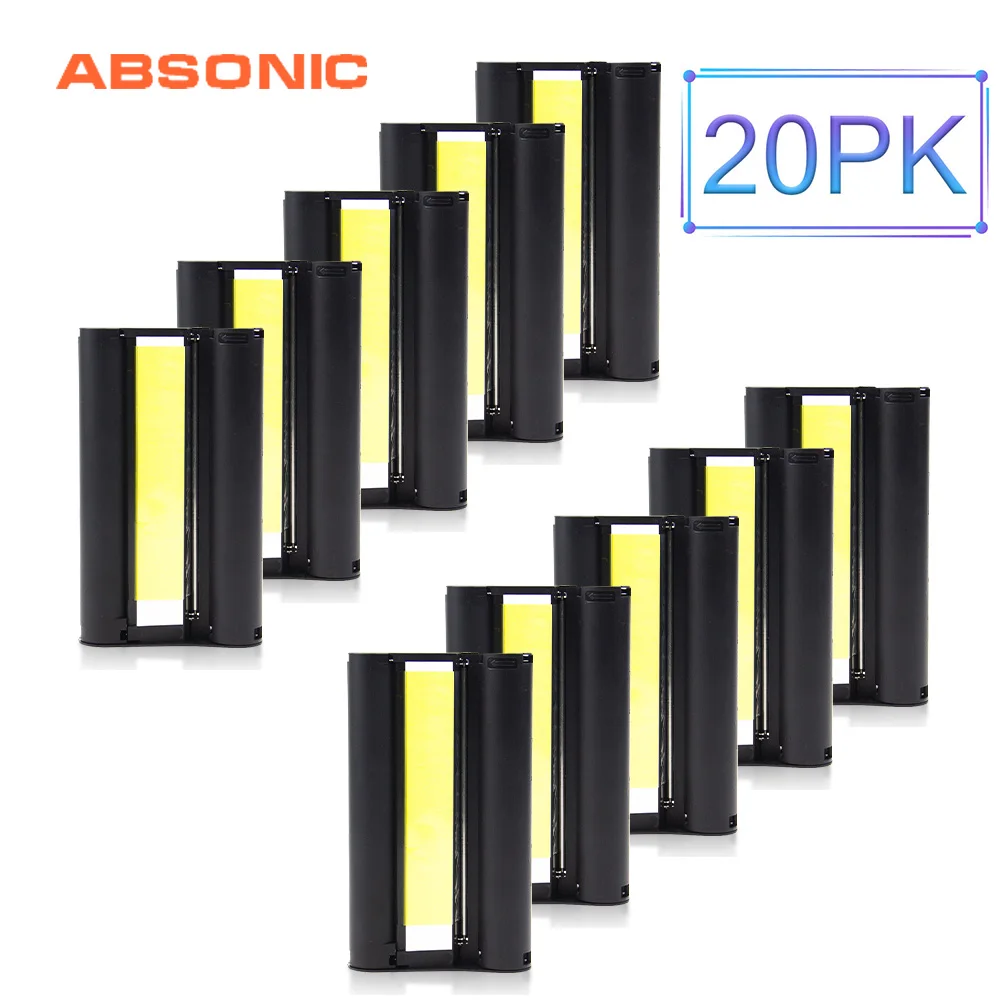 20 шт 6 &quotKP 108IN RP 108IP KP 36IN чернильные картриджи ленты совместимый Canon Selphy CP910 CP1200 CP900