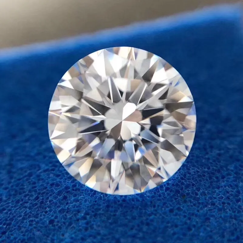 10 мм D цвет свободные Муассанит 4ct круглой огранки VVS1 класс кольцо ювелирных