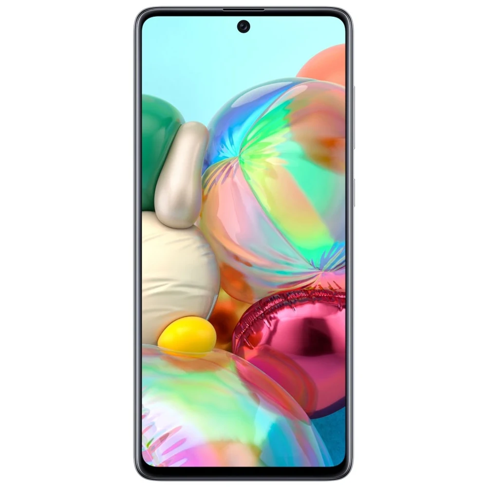Смартфон Samsung Galaxy A71 Silver 6.7&quot AMOLED Qualcomm Snapdragon 730 6Гб 128Гб 64Mп Android 10 4500mAh|Смартфоны| |