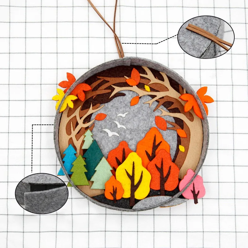 Осенняя подвеска в виде кленового листа подвесное украшение пасторальном стиле