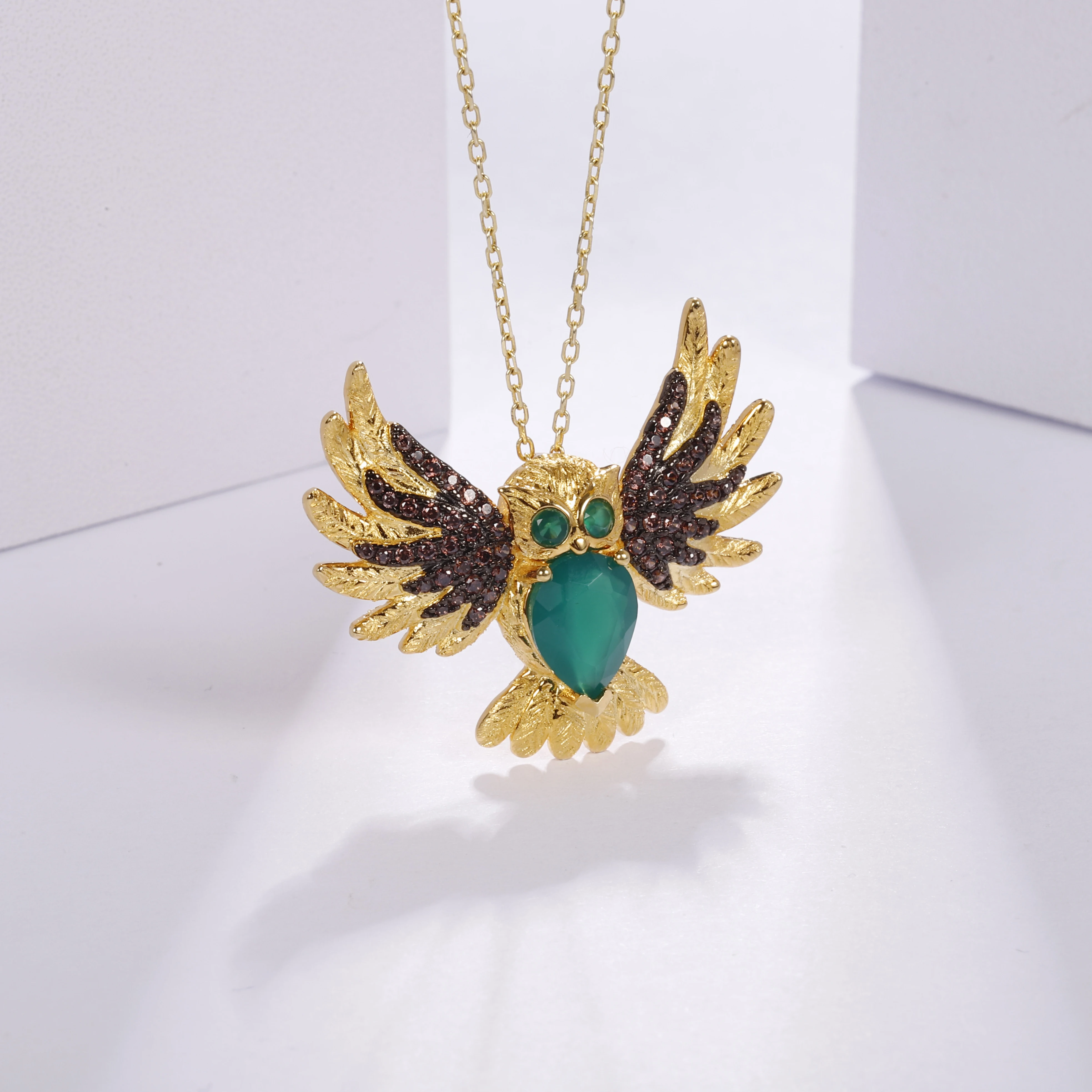 Женская Брошь с драгоценным камнем зеленого Агата|Украшения для волос броши и украшения тела| |