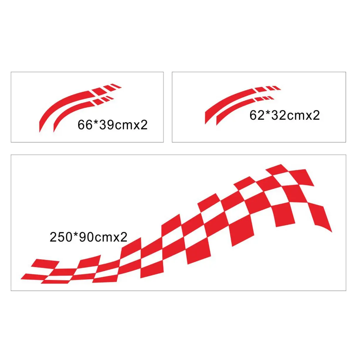 

2PCS Car Side Stripes Side Stripe lattice Graphics Vinyl Sticker Decals Racing Sport Car Stickers Auto Body DIY Car Accessories
