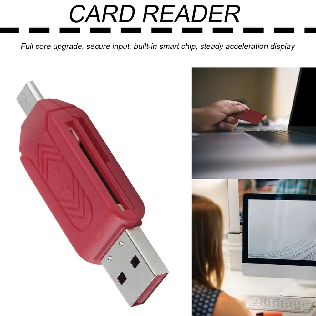 Универсальное устройство для чтения карт памяти Micro USB OTG 55X16X10 мм (Д X Ш В) - купить