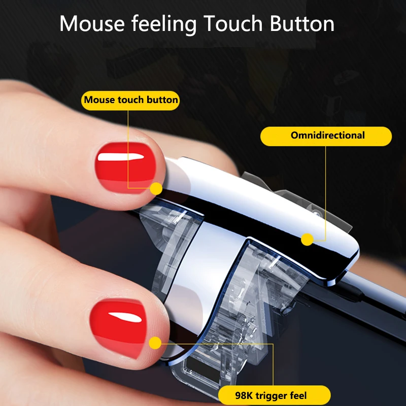 Прозрачный мини геймпад триггеры контроллер PUBG мобильный l1 r1 джойстик для