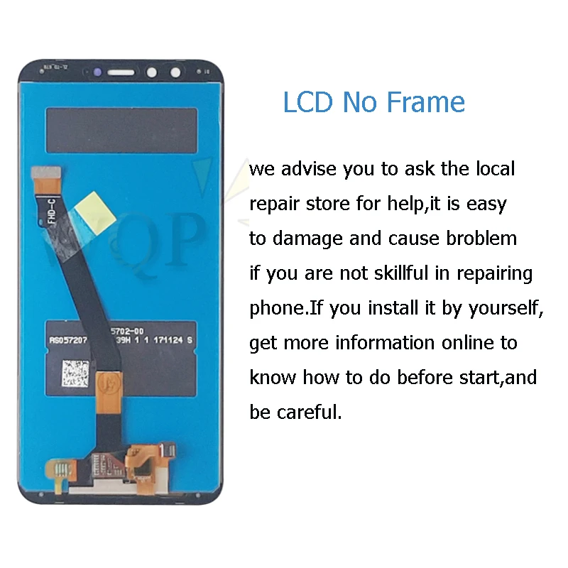 Для huawei P Smart lcd дисплей enjoy 7s кодирующий преобразователь сенсорного экрана в сборе с рамкой FIG LX1 L21 L22 замена экрана