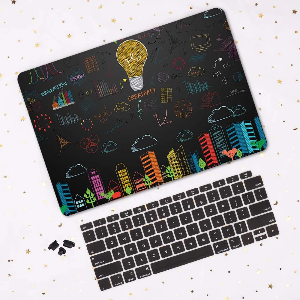 Чехол для ноутбука MacBook Pro, 16 дюймов, A2141, сенсорная панель, пластиковый узор, Жесткий Чехол для Mac book Air Pro 13, A2159, A1932