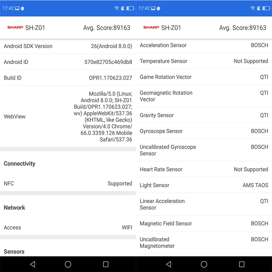 Смартфон SHARP AQUOS C10 S2 Android 8,0 4 Гб+ 64 Гб 5,5 ''FHD+ Восьмиядерный Snapdragon 630 с функцией распознавания лица NFC 12 МП 2700 мАч 4G мобильный телефон