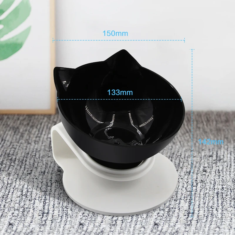 

Non-slip Cat Bowls Double Pet Bowls With Raised Stand Pet Food and Water Bowls For Cats Dogs Feeders Pet Products Cat Bowl