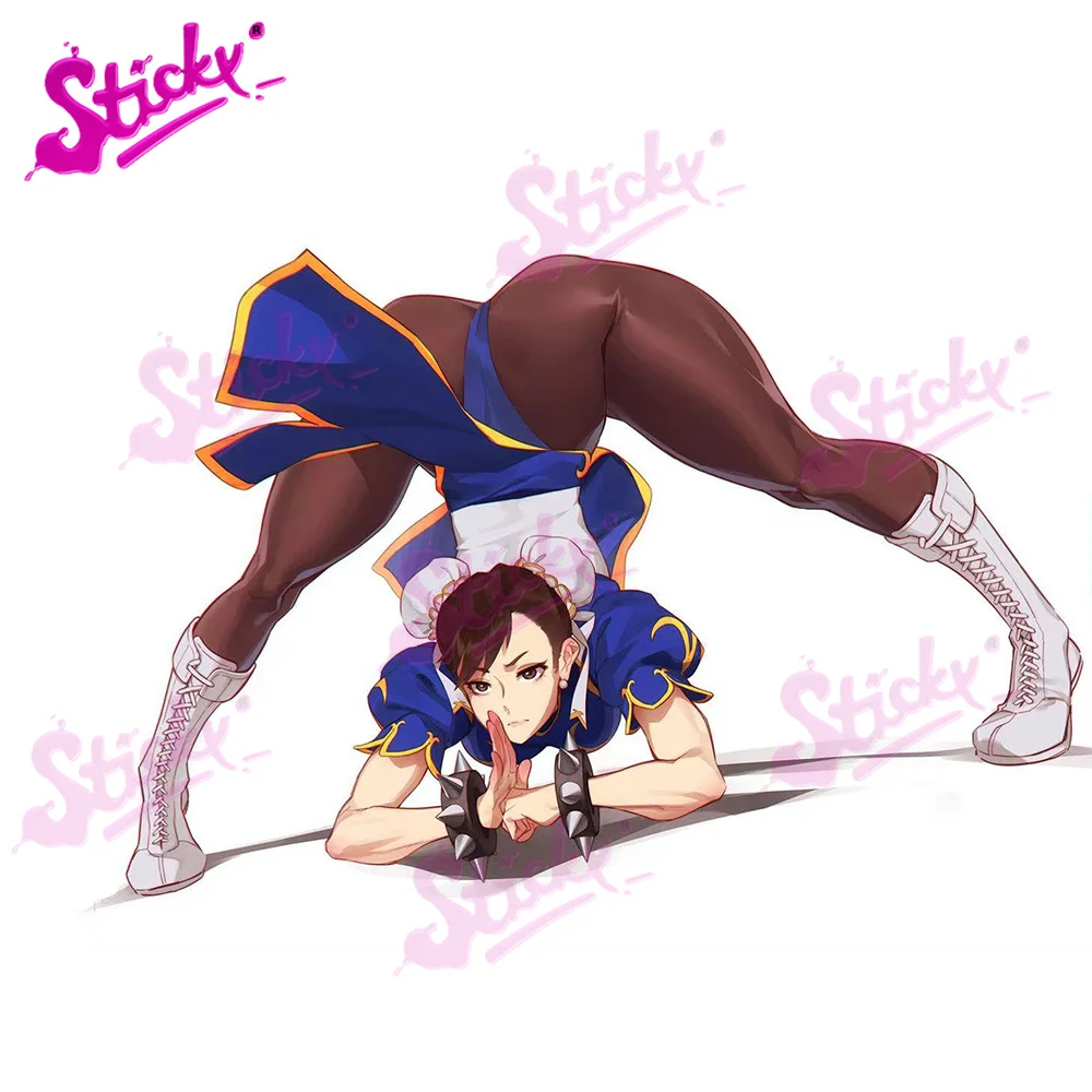 

STICKY Sexy Chun-Li Jackochallenge Arcade Anime Car Sticker Decal for Car Motorcycle Accessories Laptop Helmet Trunk Stickers