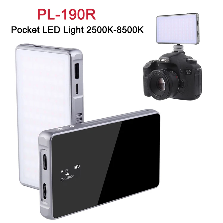Buddiesman PL-190R светодиодный свет 9 режимов полноцветный 5000mah 2500 K-8500 K RGB на камере Портативный Фото Видео свет