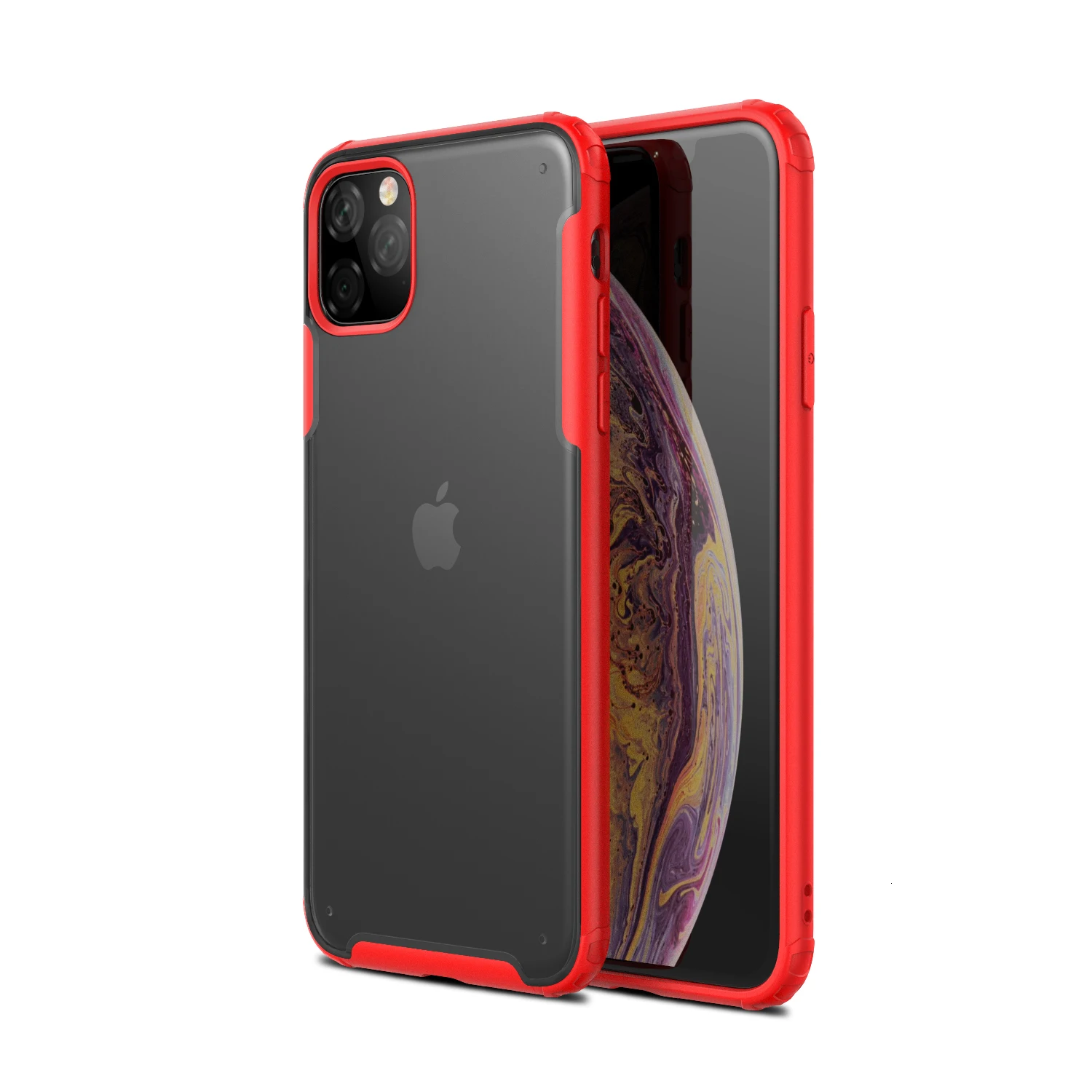 Ударопрочный бампер Броня чехол для Apple iPhone 11 Pro XS Max XR X 8 Plus 7 мягкий чехол для телефона рамка жесткая задняя панель из поликарбоната 1000 шт