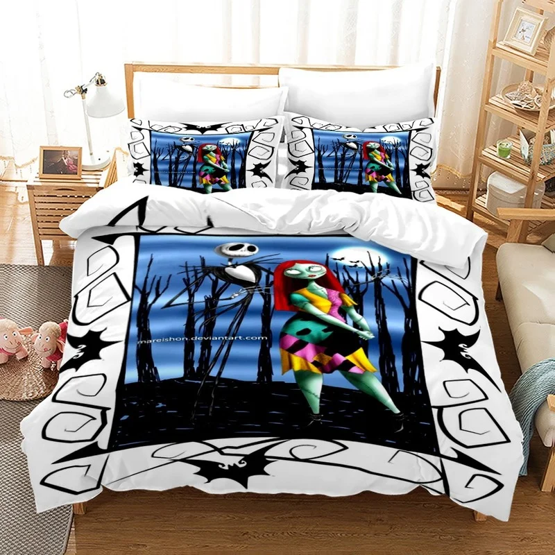

Christmas fright night quilt 3D digital printing set of three