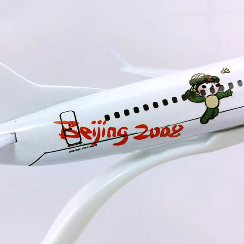 16 см сплав металла воздуха Китай модель самолета B737 Airlines Lucky Doll Boeing 737 Beijing 2008