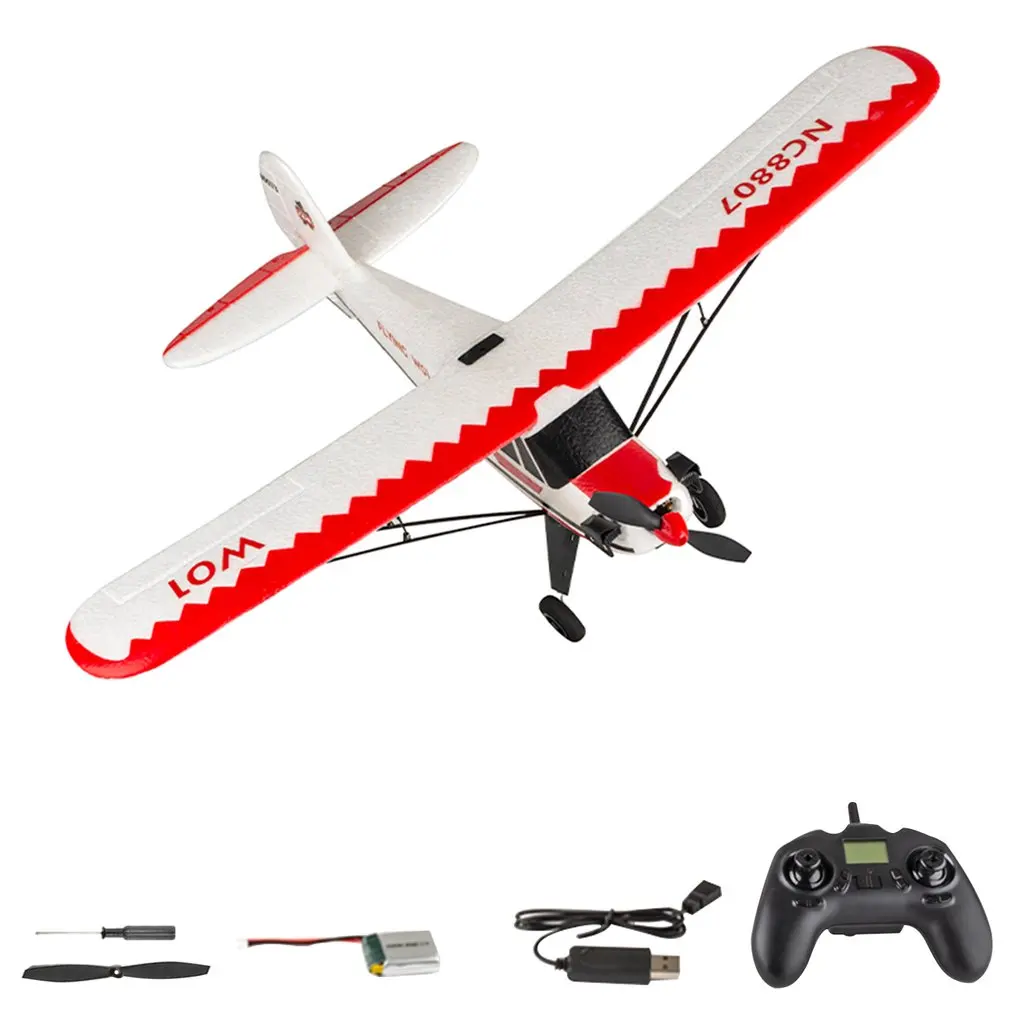 

W01 2.4G 3CH Electric RC EPP Glider Airplane Six-axis Gyroscope RTF Right Hand Throttle With Transmitter Gifts For Beginners