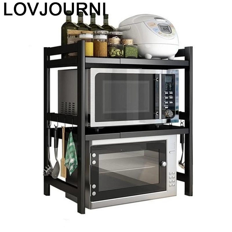 Keuken Rangement Cosinha органайзер для холодильника Регулируемая Полочка микроволновой