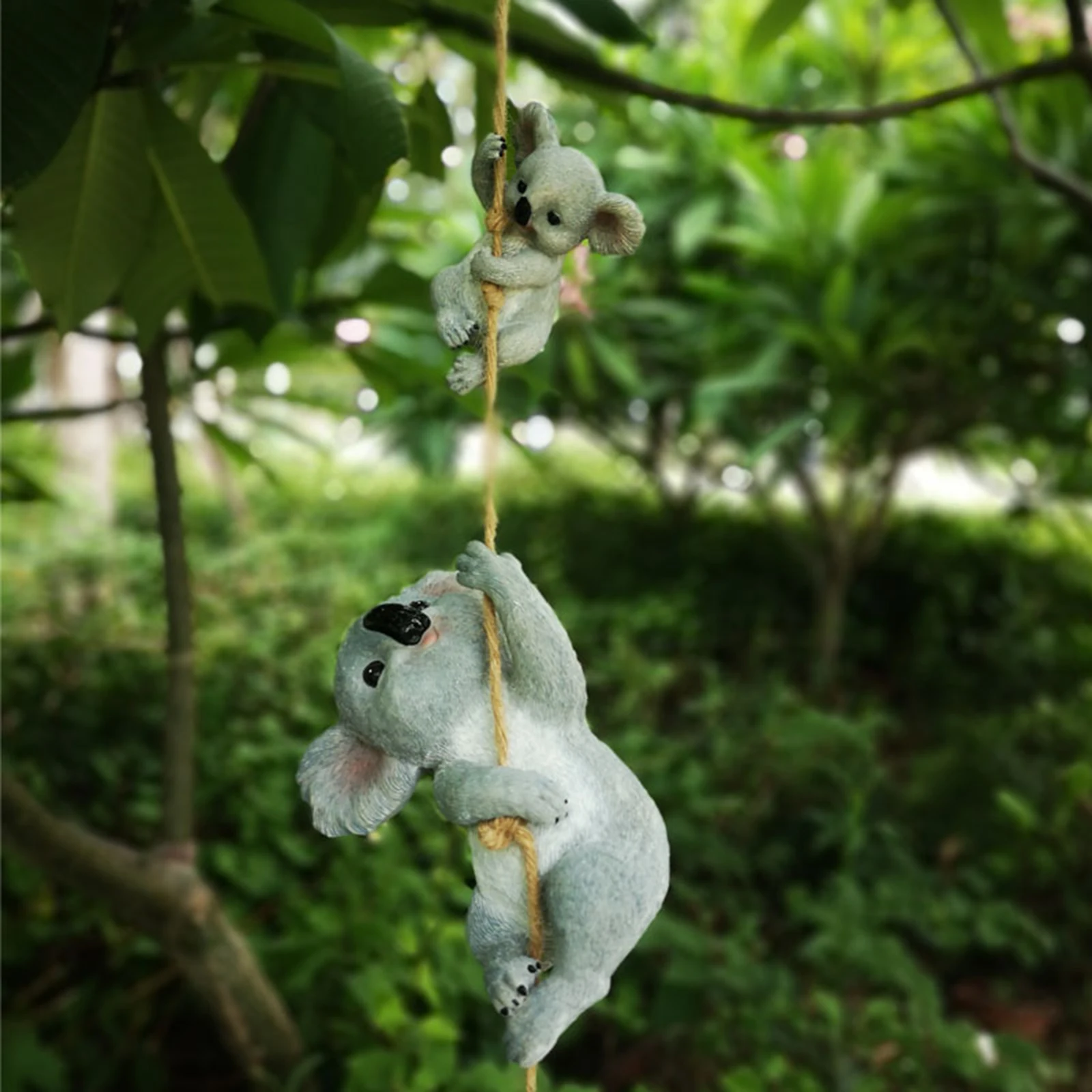 Resin Koala Animal Figurines Outdoor Fairy Garden Figurine Yard Hanging Ornament Decoration Statue Sculptture Kid Gifts | Дом и сад
