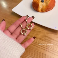 korean style new circle small bean earrings female personality fashion ins earrings popular on web earrings wholesale