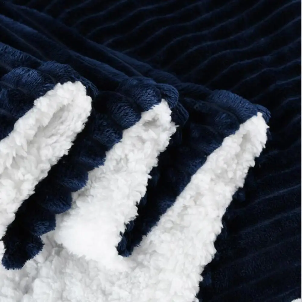 Winter Flannel Fleece Blanket Super Soft Thick Warm Blankets Sofa Office Bed Cars Sleeping Home Textiles | Дом и сад