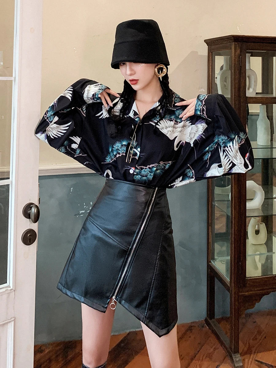 

Vintage shirt women's niche design sense Chinese style winter dress autumn winter bottom shirt Chinese modified cheongsam top
