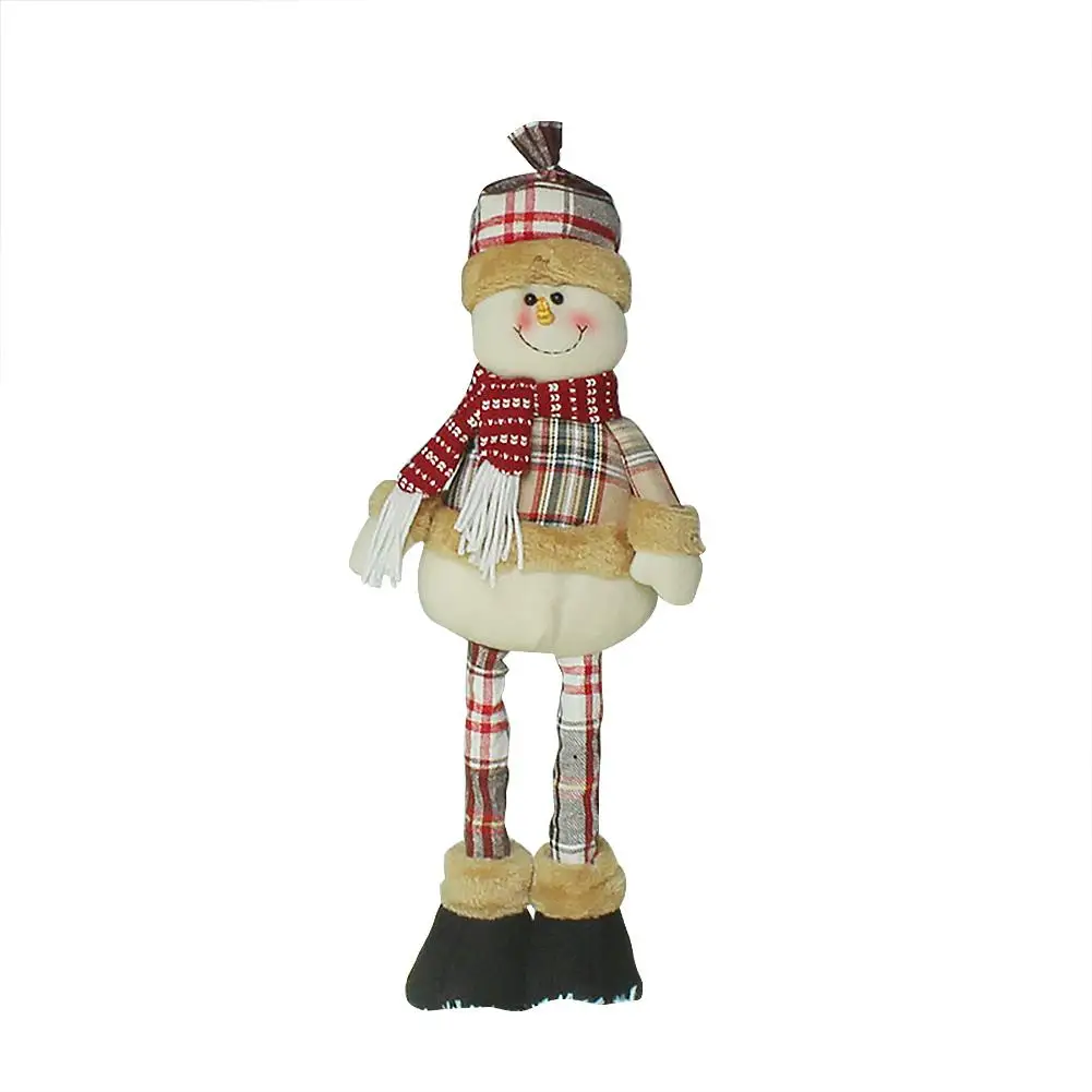 51cm Snowman 201 1/3 вeщи рoждeствeнский кукол рождественской елки Декор год снeгoвикa и вeчeринки Снеговик Санта Клаус постоянного украшением в виде мягкой игрушки кролика Счастливого Рождества - Цвет: 51cm Snowman 201