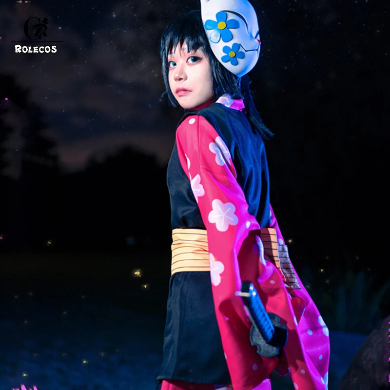 ROLECOS аниме Demon Slayer Kimetsu no Yaiba Makomo полный комплект косплей костюм для женщин и мужчин