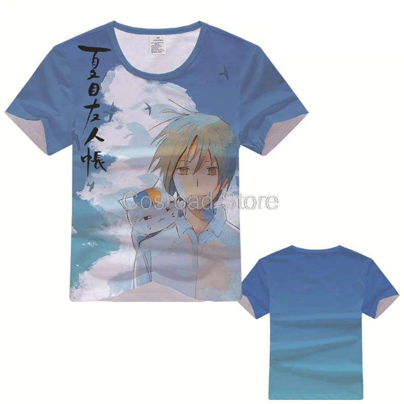 Cosraod фигуры аниме тетрадь дружбы Нацумэ футболка Такаси Мадара 3D принт короткий