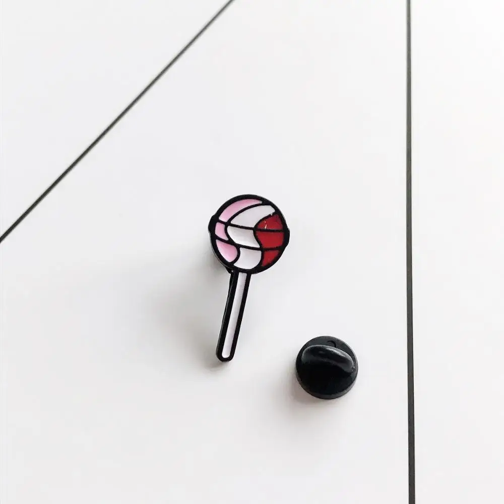 Воздушный шарик в форме леденца эмаль вкусные конфеты брошь на рюкзак одежда
