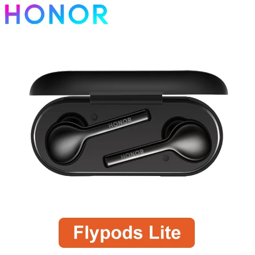 Flypods Lite Black Huawei Honor Flypods Lite Freebuds Lite Беспроводные Наушники Hi-Fi Bluetooth наушники TWS водонепроницаемые IP54 управление нажатием - Цвет: Flypods Lite Black