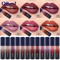 12 colors qibest lip gloss makeup moisture waterproof long lasting makeup lipstick liquid lipstick lip tint cosmetics