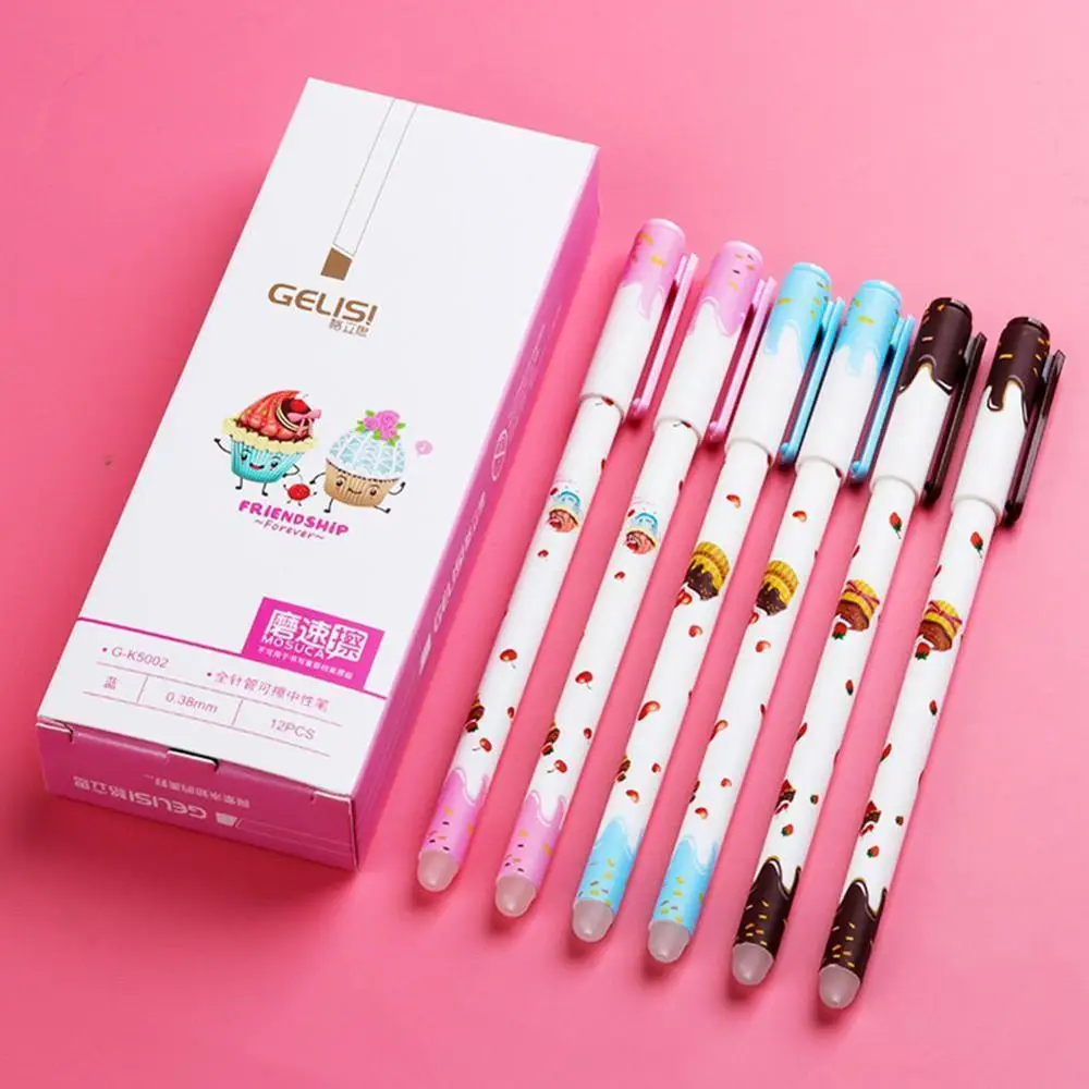 1 шт. милый кот стираемая гелевая ручка новинка моющаяся волшебная Kawaii синие