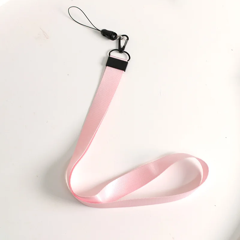 Pink Long Новое поступление,, полиэстер, однотонный цвет, для сотового телефона, на шею, ремешок, на шею, на лямках, на лямках, или на смартфоне, брелок для ключей, ID карты - Цвет: Pink Long