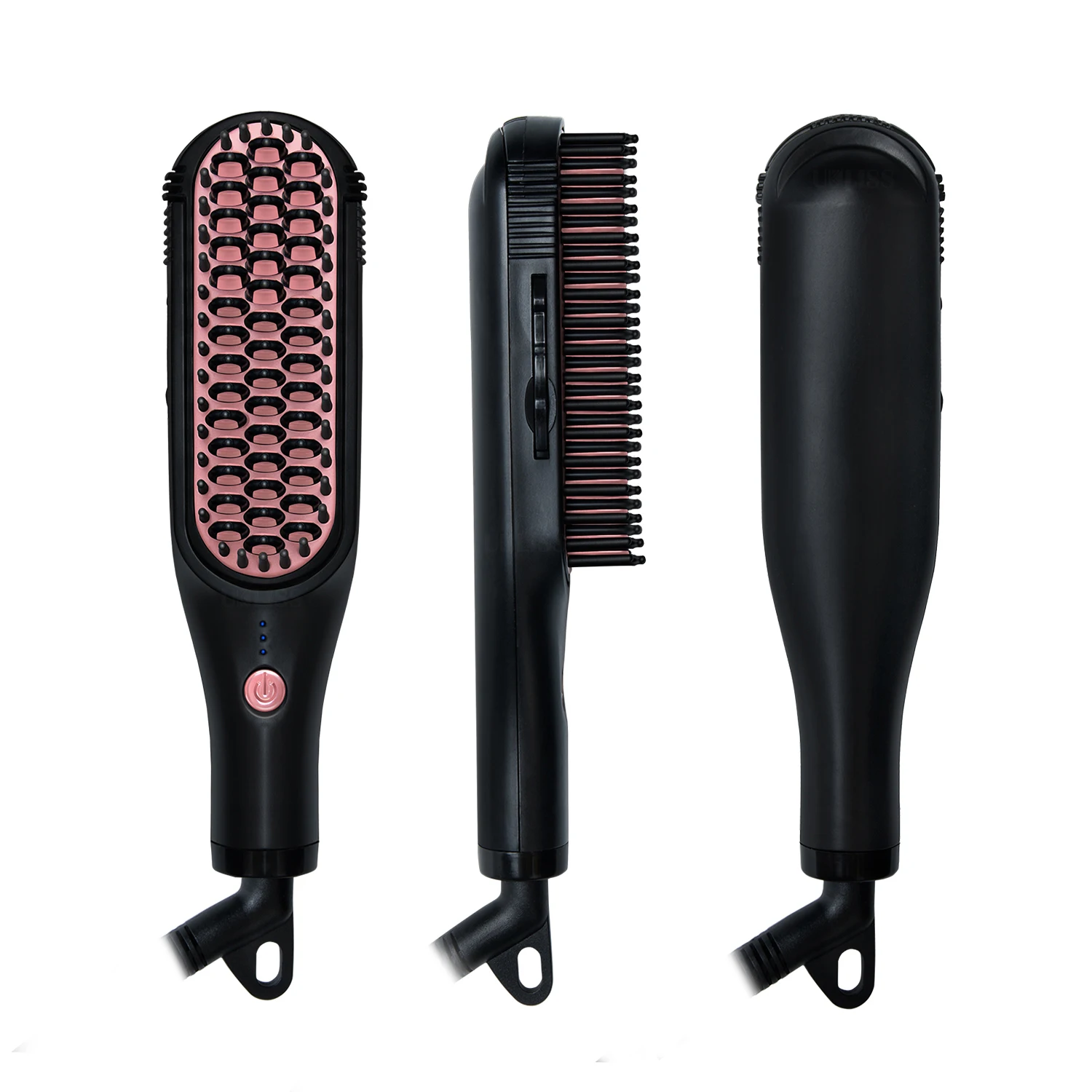 

Men Beard Straightener Heated Brush Hair Straightening Brush Multifunctional Ceramic Curler Hot Comb Straight Electric Hairbrush