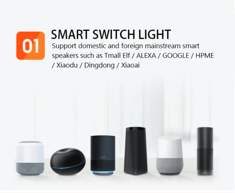 

Smart Home eWeLink APP 86 Model Panel Switch 90-250V 2000W WiFi Smart Switch With RF Function