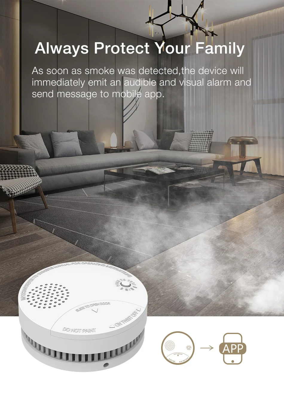 ZigBee пожарная сигнализация датчик дыма детектор газа вода погружение Наводнение детектор утечки Умный дом Безопасность Дистанционное управление на xiaomi