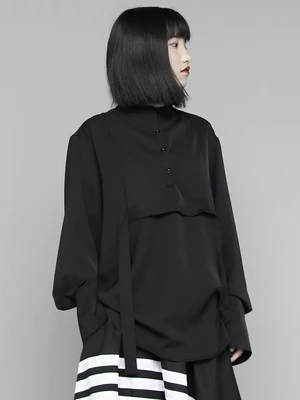 Маленькая весенне-осенняя Новая Домашняя рубашка в стиле Харадзюку с имитацией