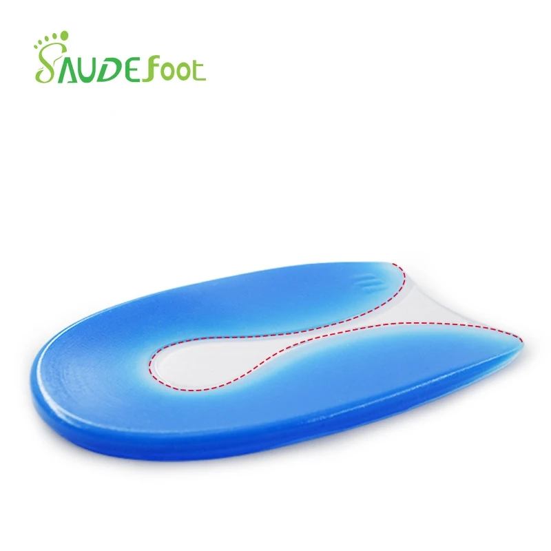 

Saudefoot Fashion Adjust Insoles Breathable Resilient Heelpiece Support Insoles Cushion Heel Pain Relief Pad Insoles