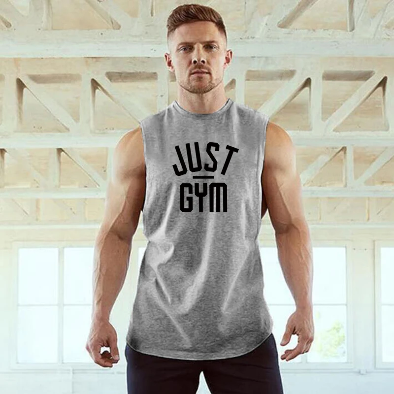 Мужская майка для фитнеса Just Gym Спортивная без рукавов занятий бодибилдингом |
