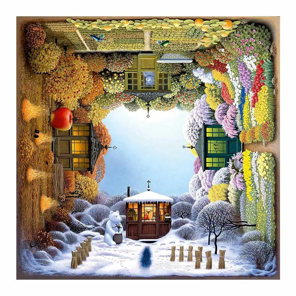 Четырехсезонная цикловая алмазная живопись живописная весна лето осень зима