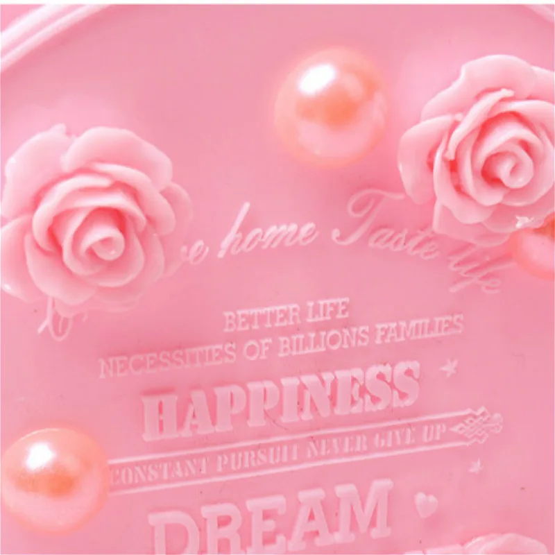 

Cosmetic Brush Storage Boxes Creative Pink Carve Makeup Skin Care Rack Mobile Phone Stationery Organizer Container Pencil Bucket