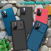 case on redmi note 11t 5g case nillkin slide camera protection lens protect frosted shield hard pc cover for xiaomi note11t bag