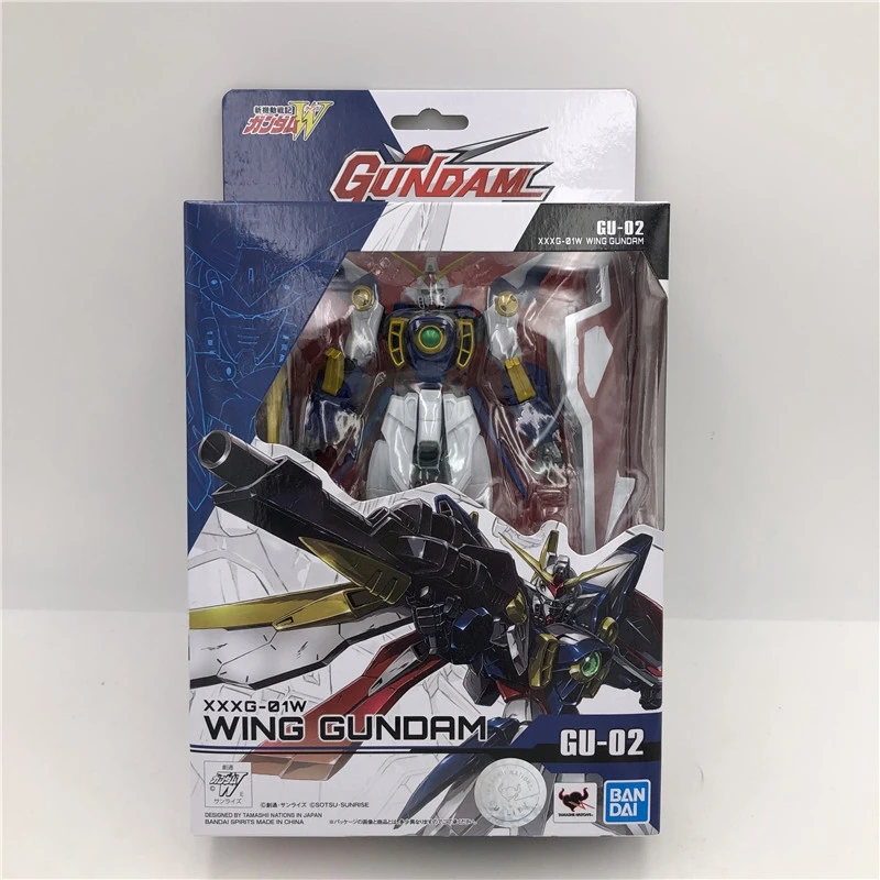 Bandai Gundam Вселенной GU воина гундама Yuanzu Единорог крыльев бабочки на готовой продукции ПВХ figma модель игрушка кукла аниме Рисунок