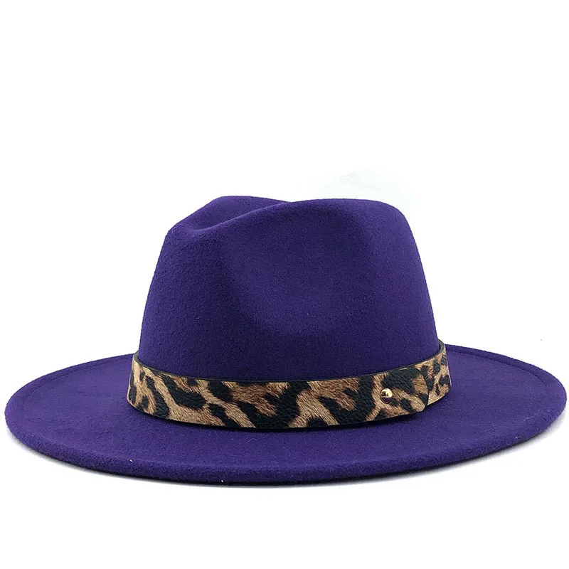 Лидер продаж 2020 женская и мужская джазовая Панама шерстяная фетровая шляпа